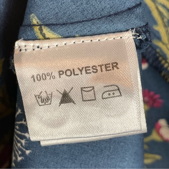 Circus Dress Dandelion Print‎ Navy Blue XS UK Size 8 Retro A-Line Belted Twee - Picture 10 of 12